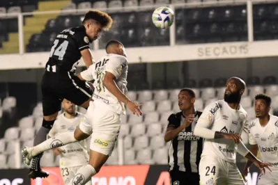 Botafogo busca o empate com o Santos na Vila Belmiro e fica 11