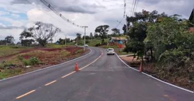 Imagem ilustrativa da imagem Concluído recape na rodovia entre os distritos de Irerê e Paiquerê